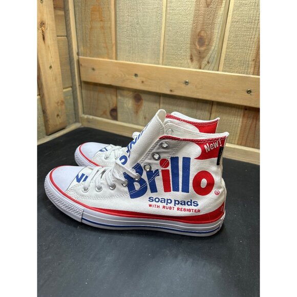 Converse Andy Warhol Brillo Soap Pads Chuck Taylor Sneakers Mens 7 Womens 9 RARE - Picture 5 of 12